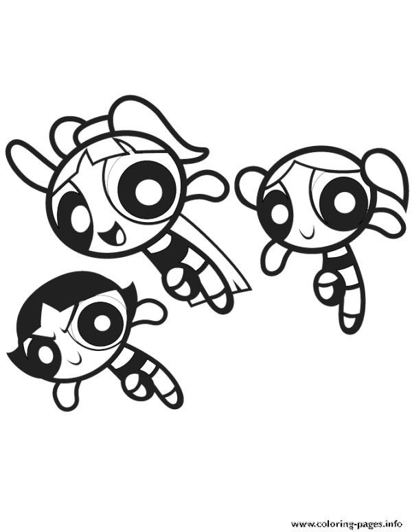 Powerpuff Girls Coloring Pages Printable