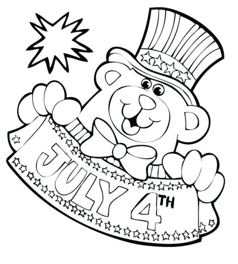 4th Of July Coloring Pages For Kids Printable