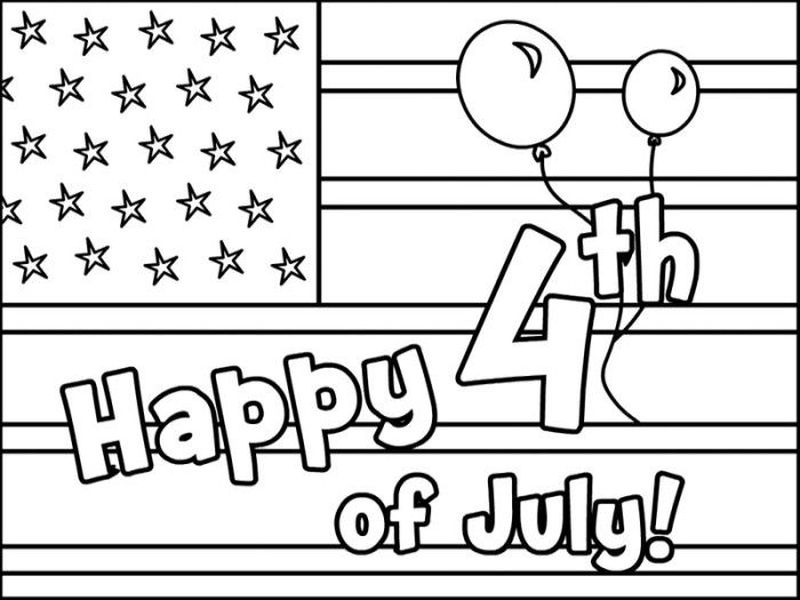 4th Of July Coloring Pages For Preschoolers