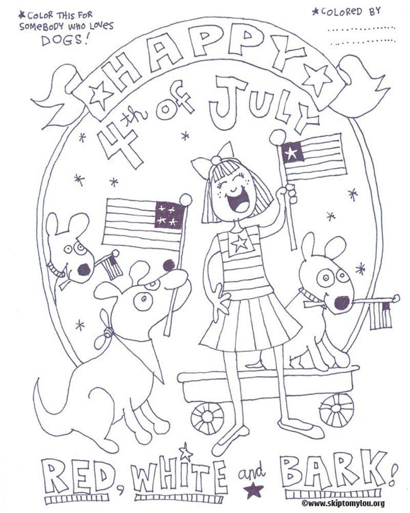 4th Of July Coloring Pages For Toddlers