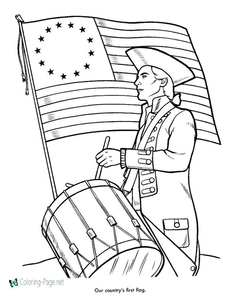 4th Of July Coloring Pages Large