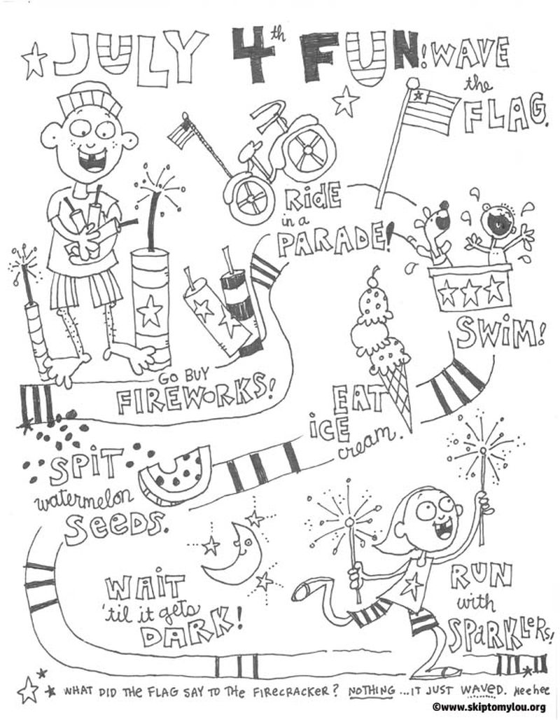 4th Of July Coloring Pages Pdf
