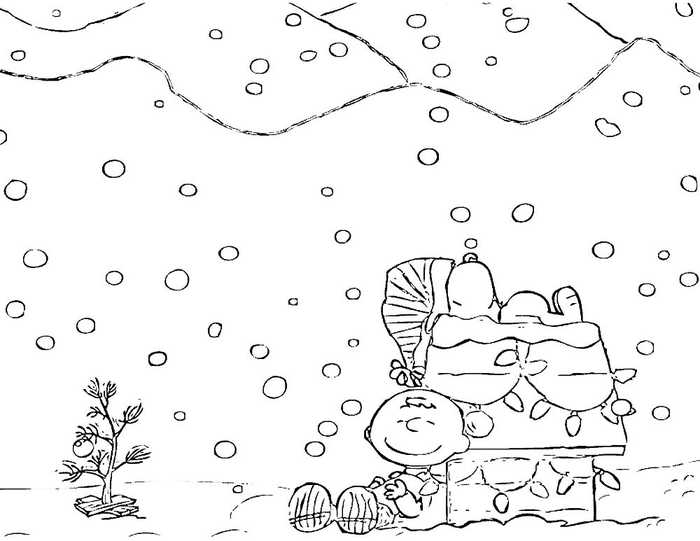 A Charlie Brown Christmas Coloring Page