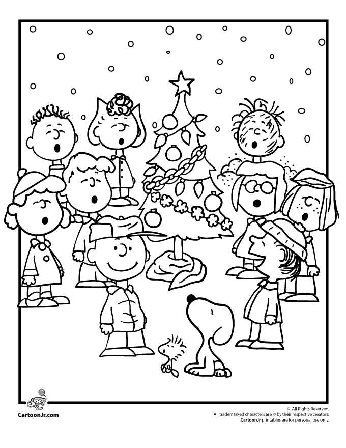 A Charlie Brown Christmas Coloring Pages