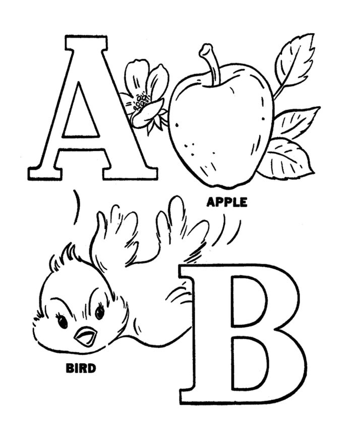 Printable ABC Coloring Pages PDF For Kids