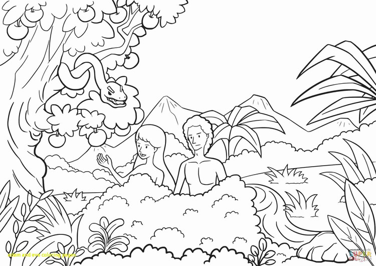 Adam And Eve Coloring Pages For Toddlers