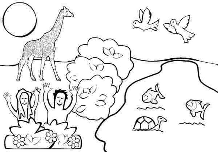 Adam And Eve Leaving The Garden Coloring Pages