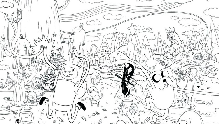 Adult Coloring Pages Adventure Time