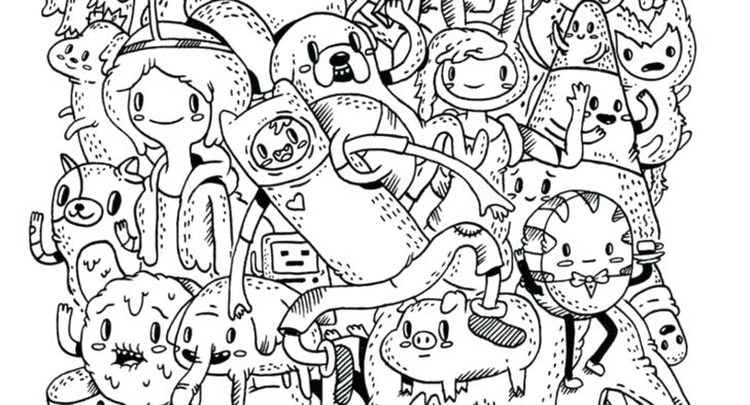 Advanced Coloring Pages Adventure Time