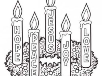 Advent Candle Coloring Pages