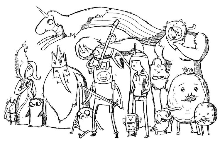 Adventure Time Character Coloring Pages