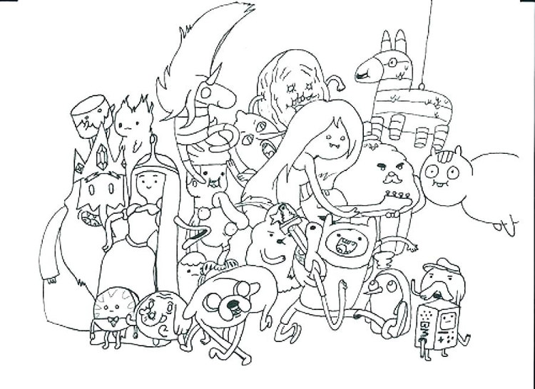 Adventure Time Coloring Pages Bmo