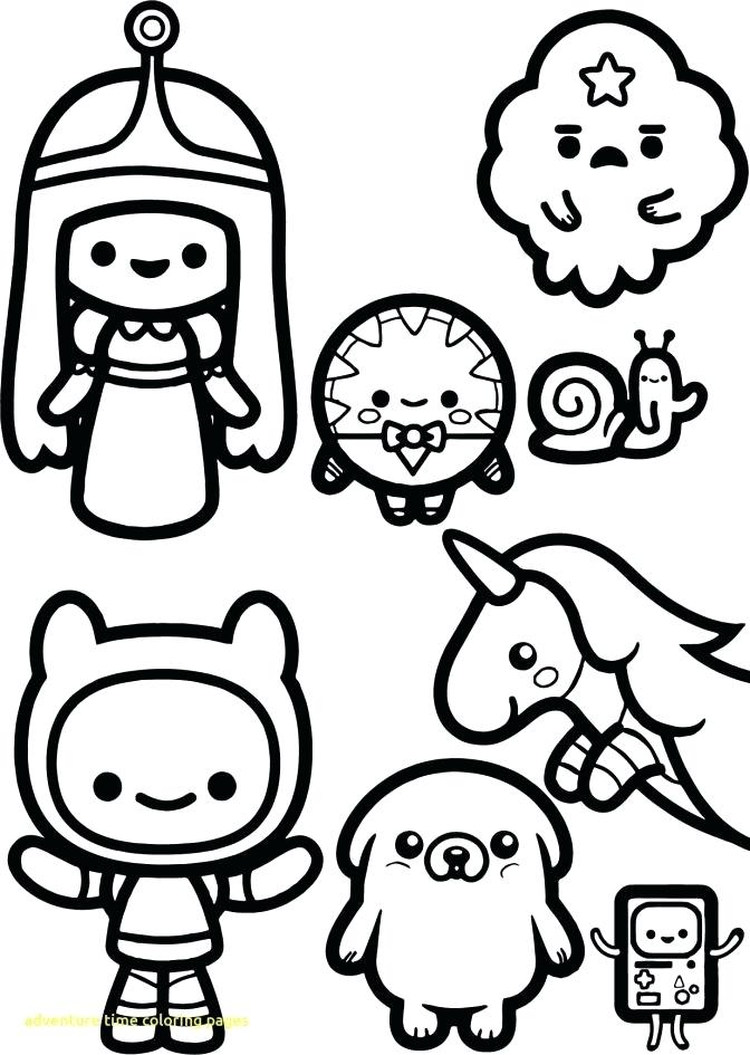 Adventure Time Coloring Pages Chibi