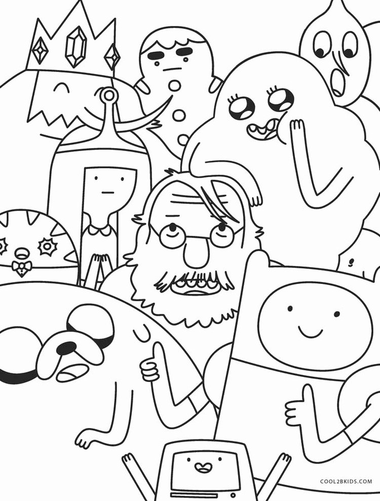 Adventure Time Coloring Pages Of Characters