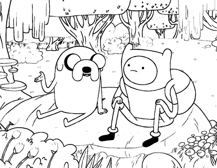 Adventure Time Coloring Pages Printable