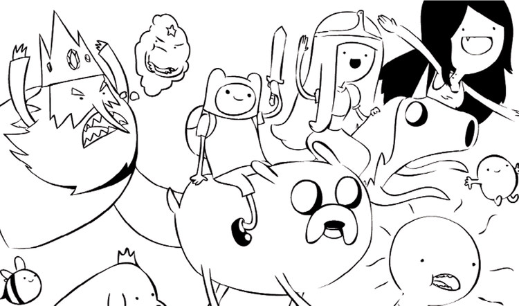 Adventure Time Coloring Pages To Print