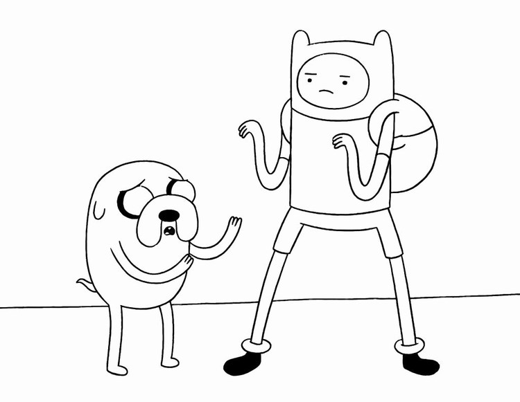 Adventure Time Quotes Coloring Pages