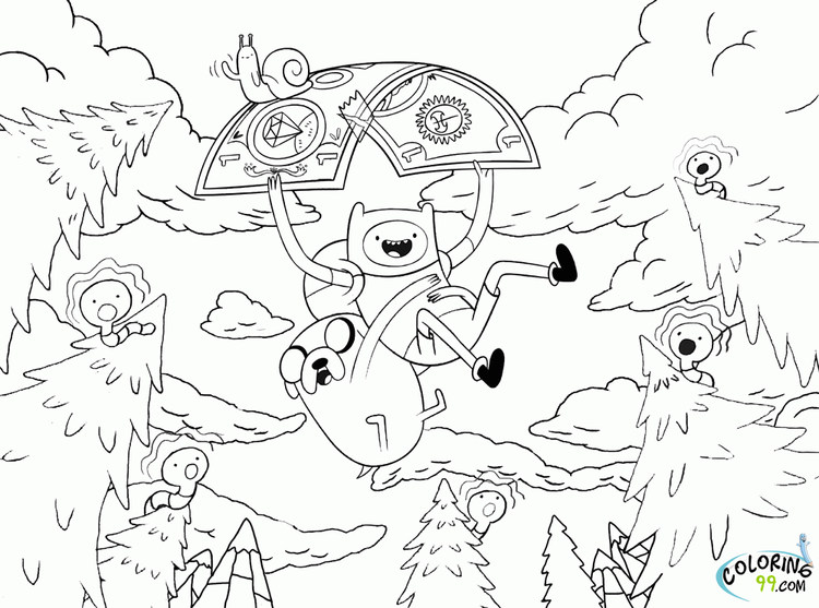 Adventure Time World Coloring Pages