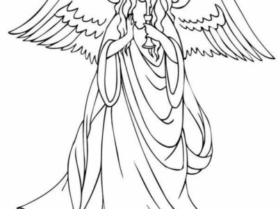 African American Angel Coloring Pages