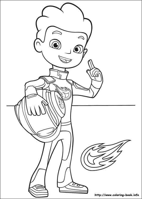 Aj From Blaze And The Monster Machines Coloring Pages
