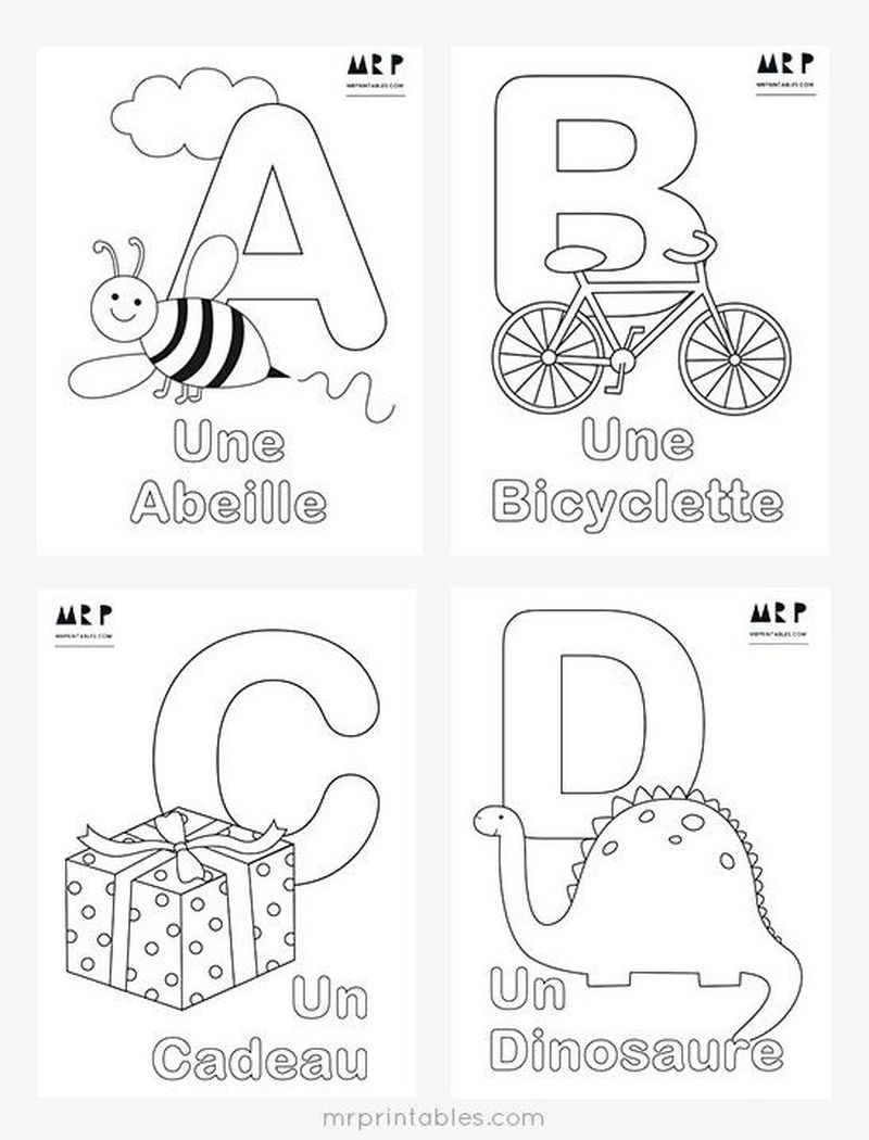 Alphabet Bible Coloring Pages