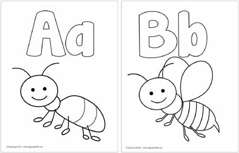 Alphabet Coloring Pages Pdf Free