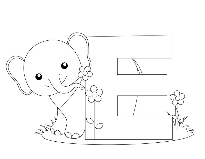 Alphabet Coloring Pages Printable Free