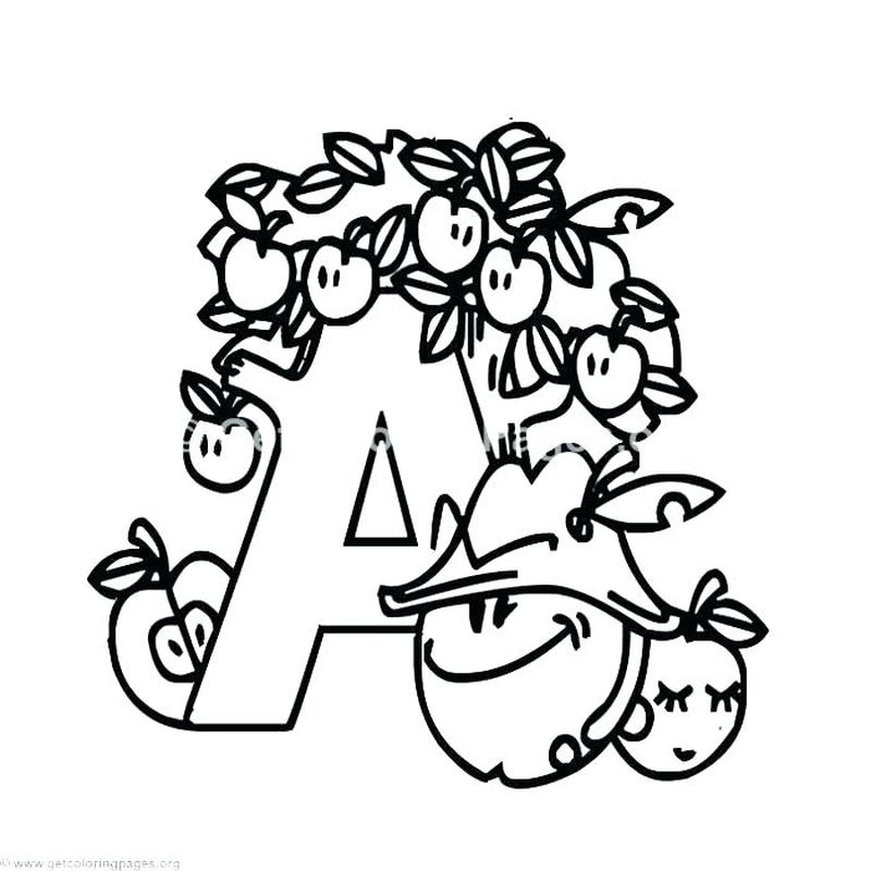 Alphabet Coloring Pages To Print