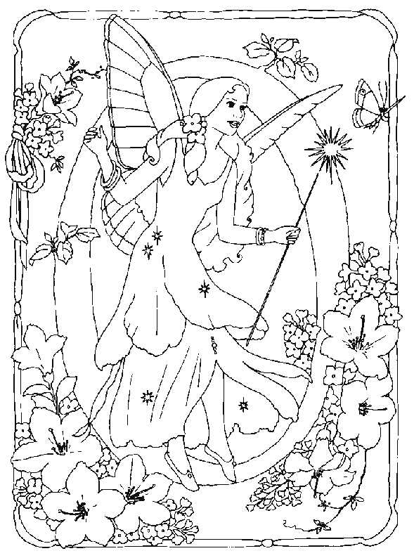 Alphabet O Fairy Coloring Pages