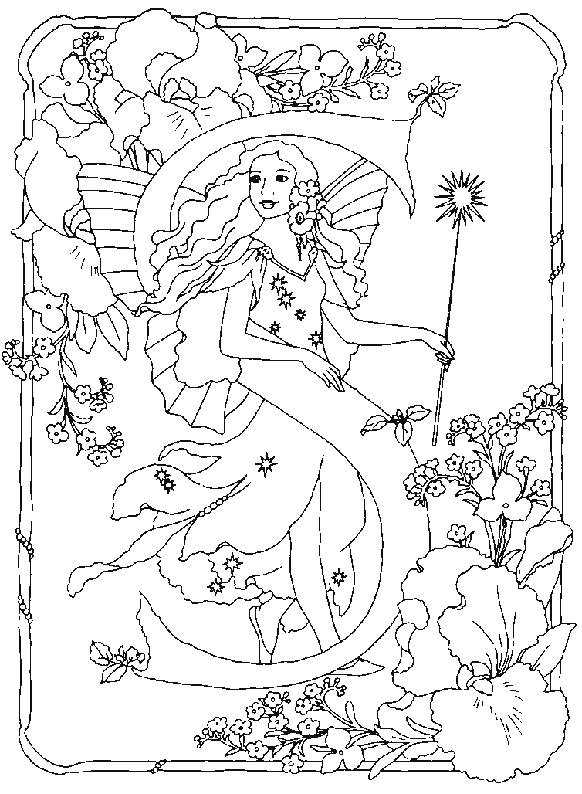 Alphabet S Fairy Coloring Pages