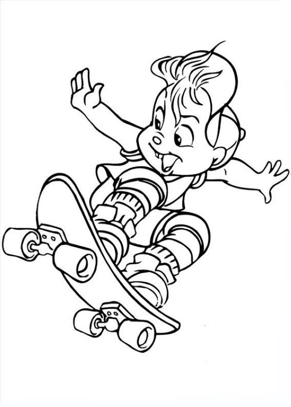 Alvin Chipmunks Coloring Pages Printable