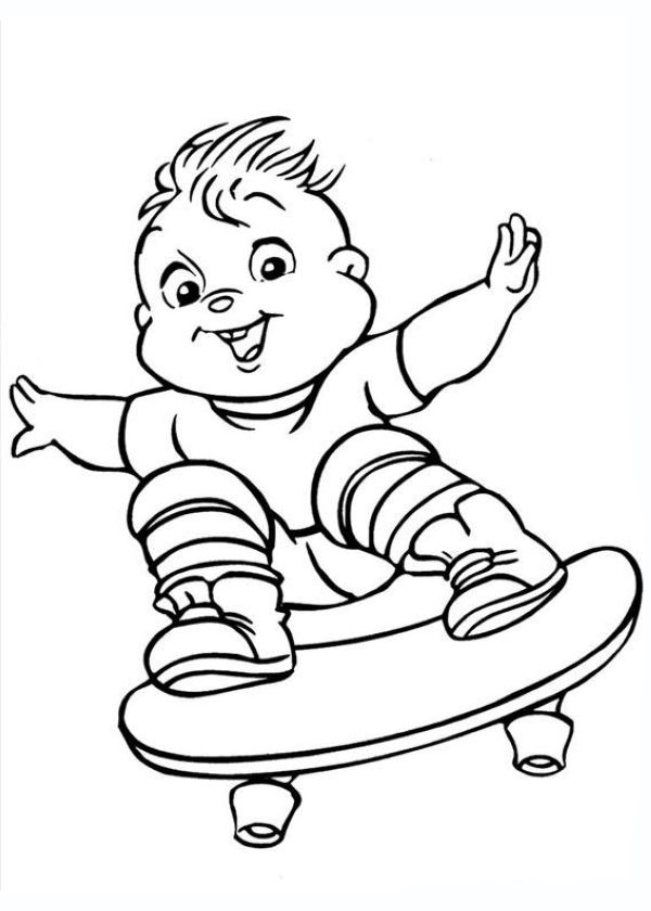 Alvin Chipmunks Coloring Pages Printable