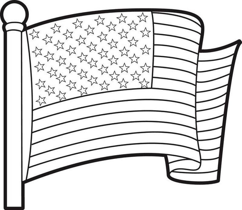American Flag Coloring Pages Printables