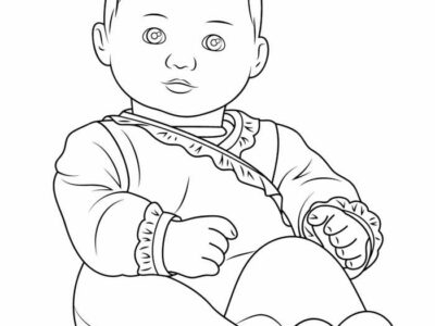 American Girl Bitty Baby Doll Coloring Pages