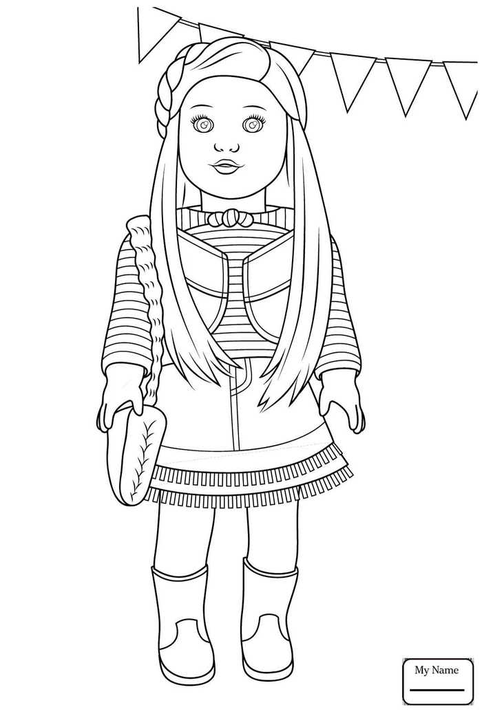 American Girl Doll Coloring Pages Printable