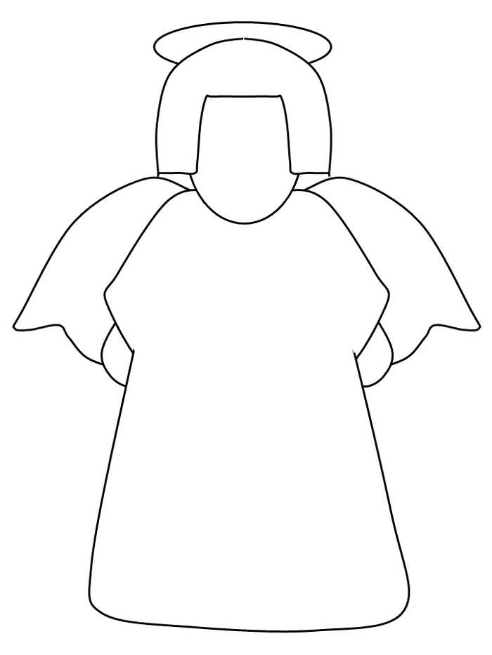 Angel Clipart For Coloring