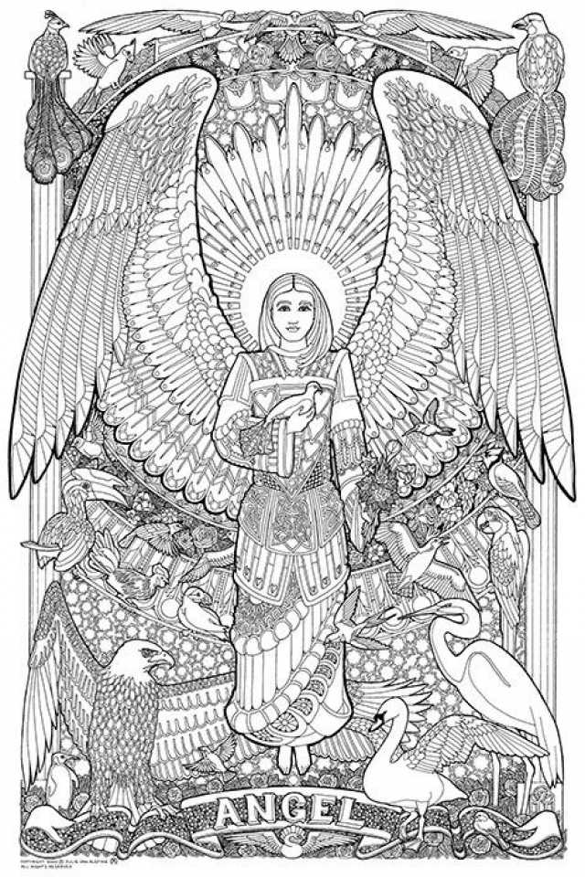 Angel Coloring Pages For Adults 1