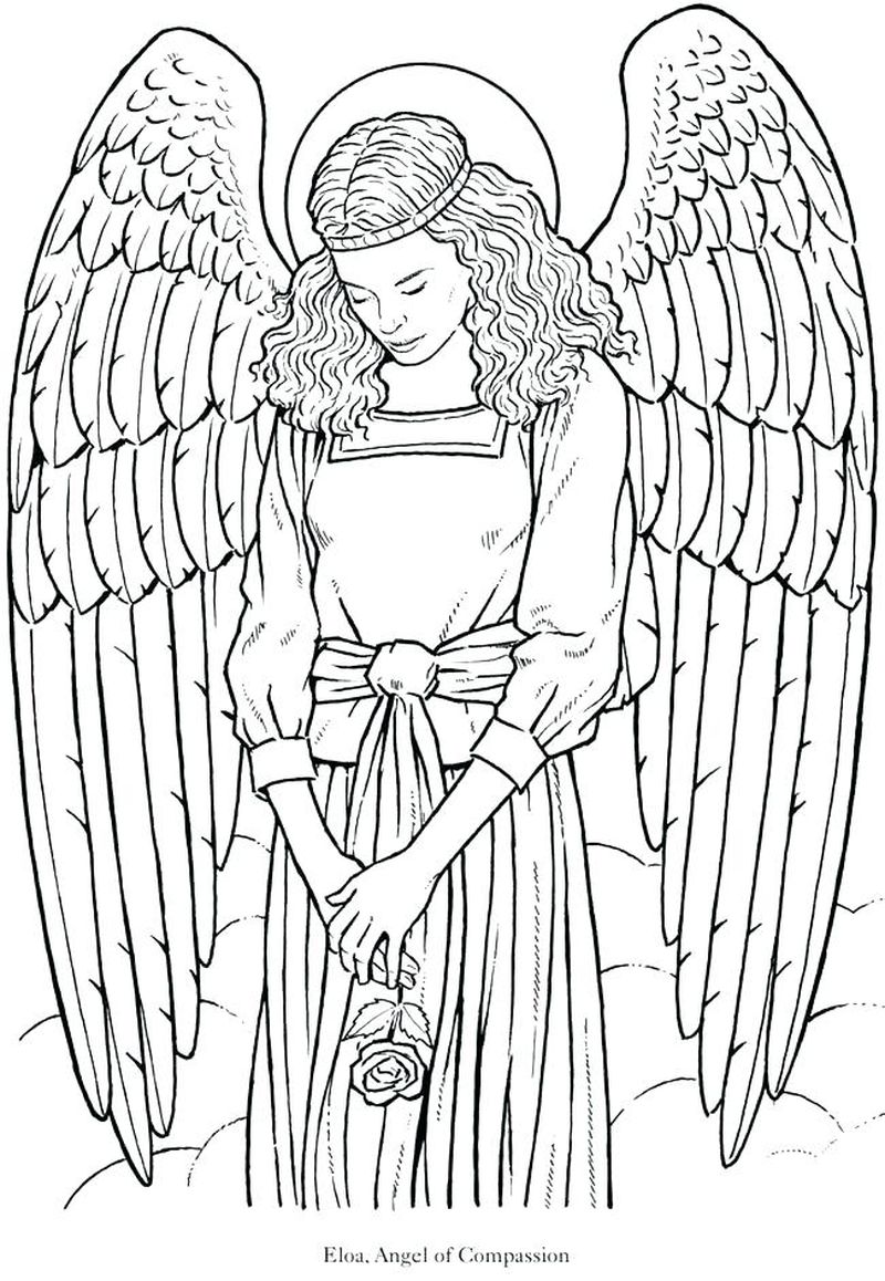 Angel Coloring Pages For Kids