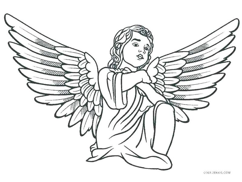 Angel Coloring Pages PDF - Coloringfolder.com