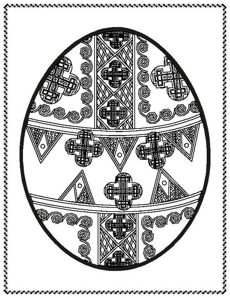 Angel Easter Egg Coloring Pages