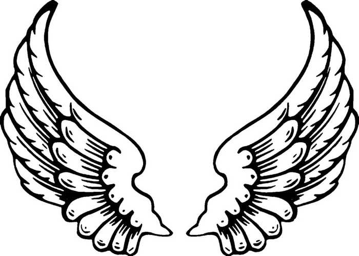 Angel Wings Coloring Page