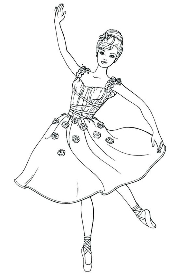 free coloring pages ballerina