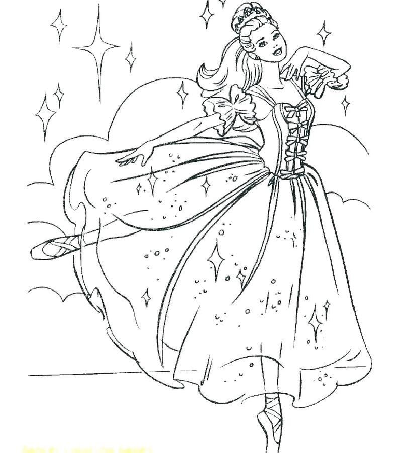 Cute Ballerina Coloring Pages PDF Ideas - Coloringfolder.com