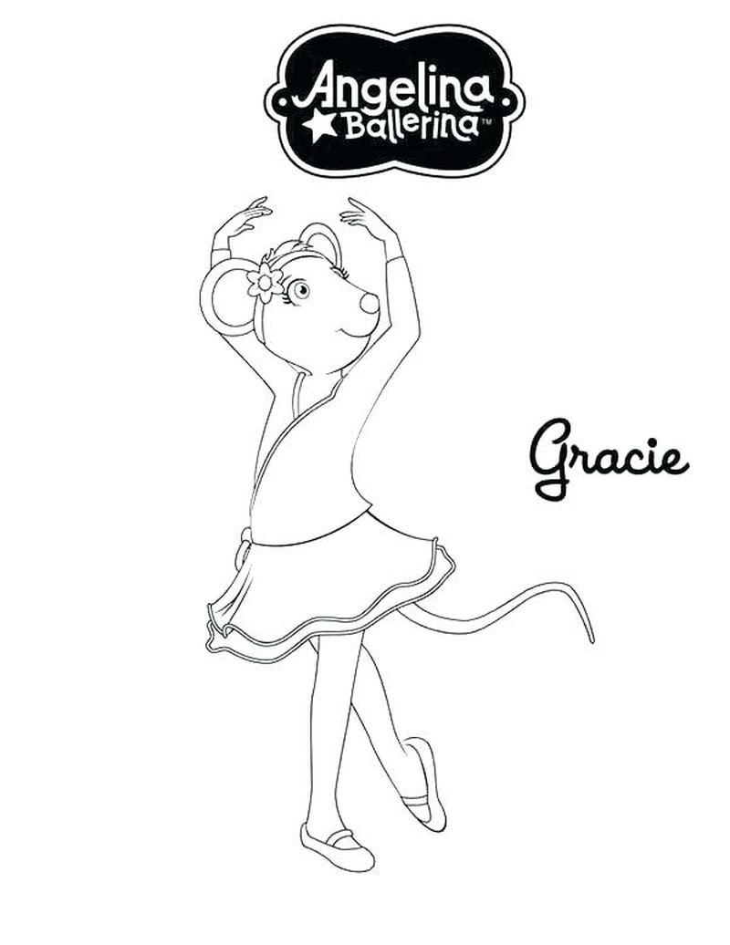 Angelina Ballerina Coloring Pages