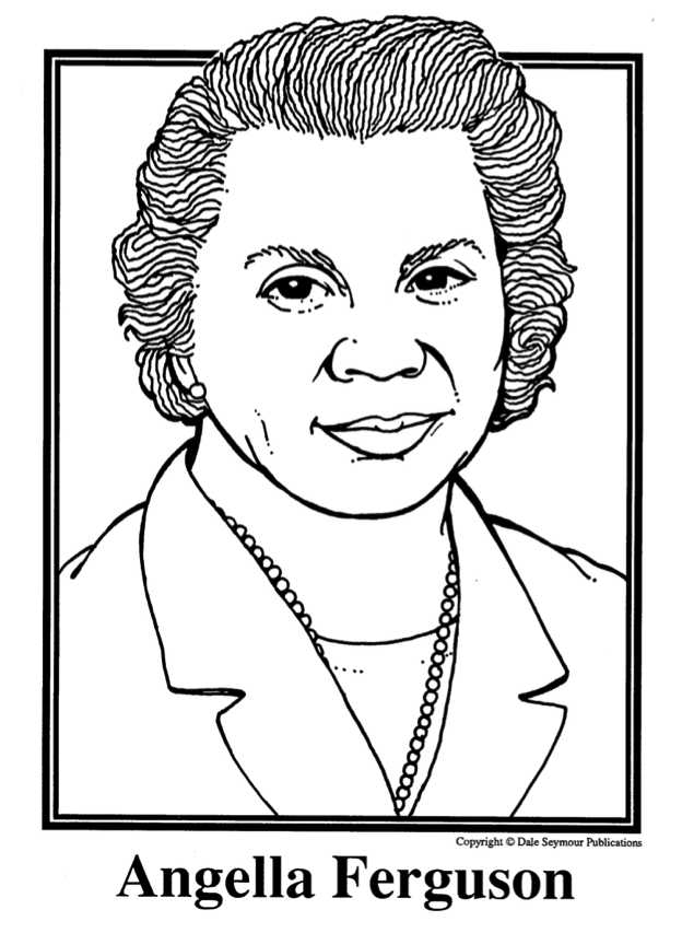 Angella Ferguson Black History Month Coloring Pages