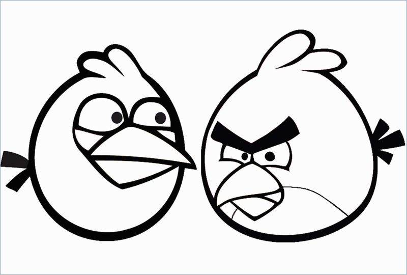 Angry Birds And Pigs Coloring Pages