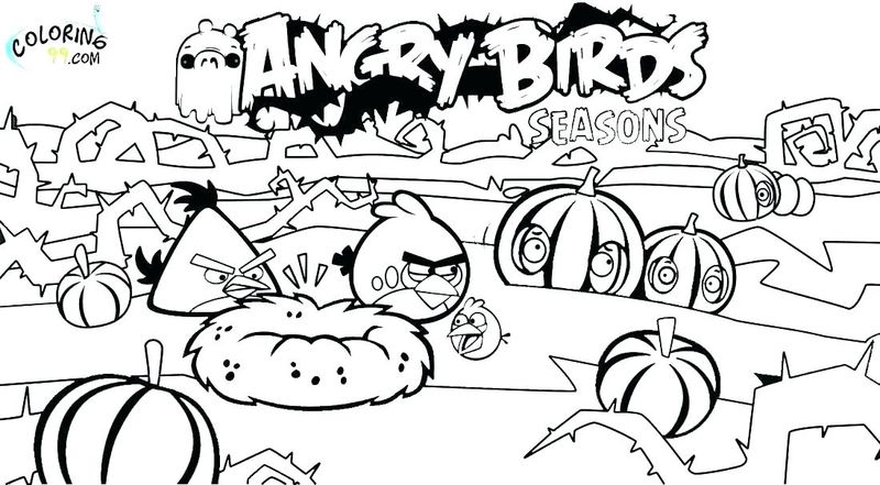 Angry Birds Coloring Pages For Kids