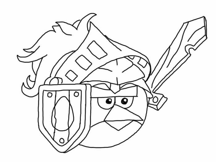 Angry Birds Coloring Pages Free 1