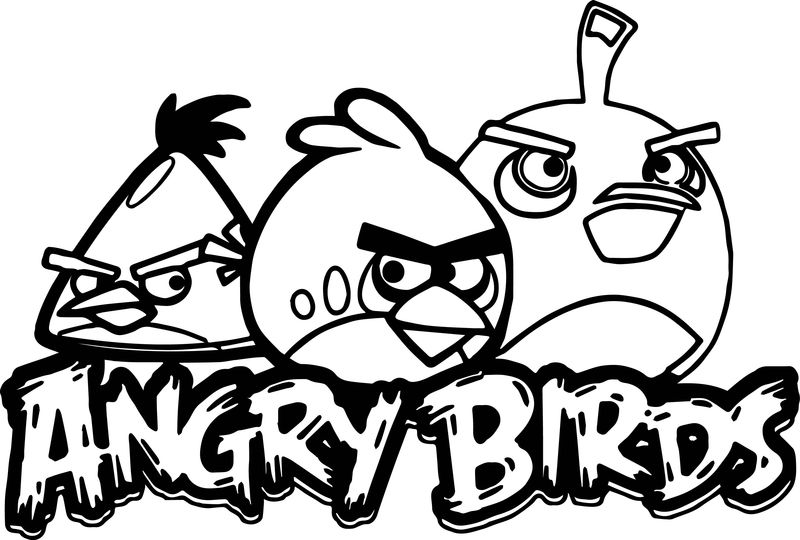 Angry Birds Coloring Pages PDF - Coloringfolder.com