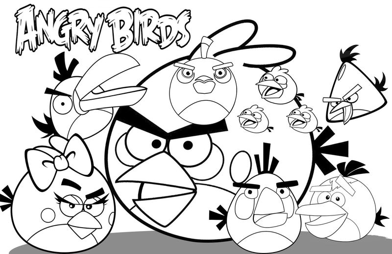 Angry Birds Coloring Pages Online